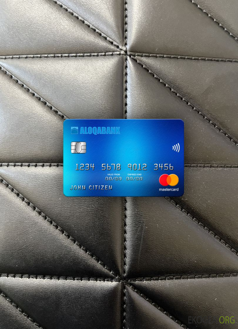 Ouzbékistan Aloqabank mastercard photolook recto